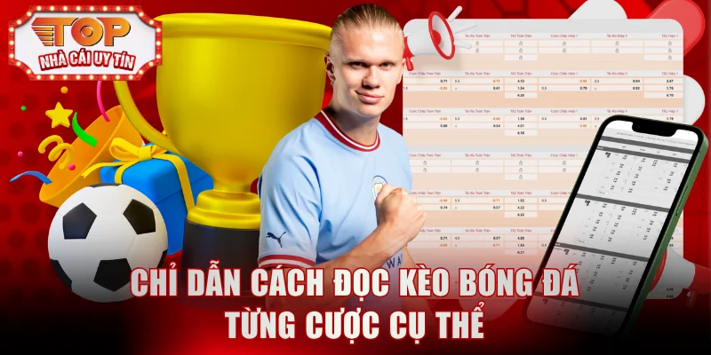 Chỉ dẫn cách đọc kèo bóng đá từng cược cụ thể