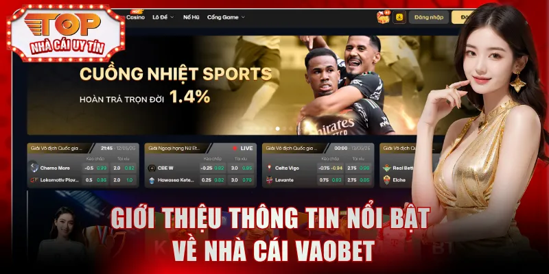 Giới thiệu thông tin nổi bật về nhà cái Vaobet
