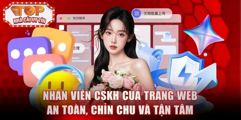 Nhân viên CSKH của trang web an toàn, chỉn chu và tận tâm